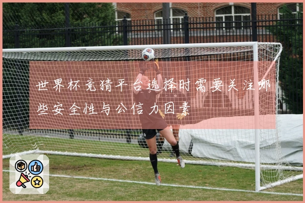 世界杯竞猜平台选择时需要关注哪些安全性与公信力因素